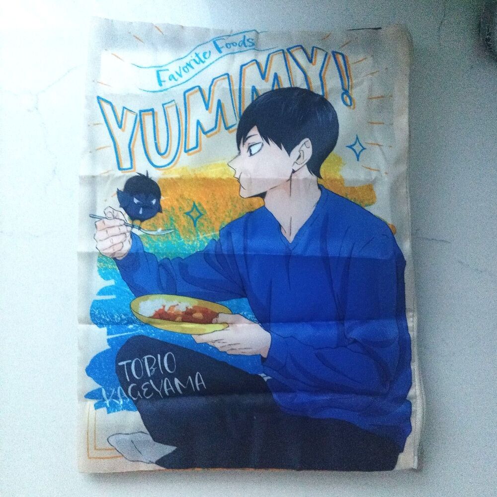 haikyuu!! Tobio Kageyama large flat bag with zipper
